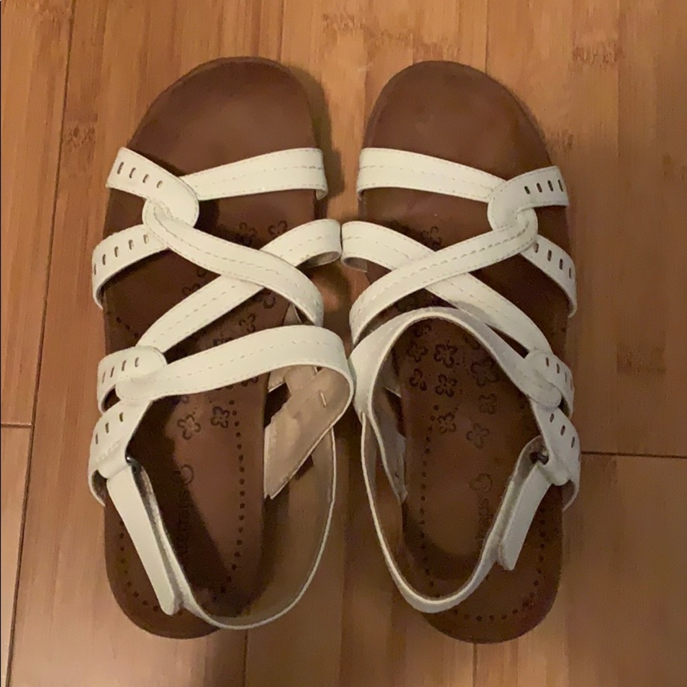 White strap sandals